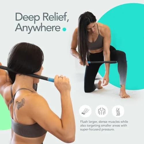 RAD Rod Deep Tissue Massage Roller Stick | Myofascial Release Tool for Legs, Back, Neck, Arms & Shoulders thumbnail 3