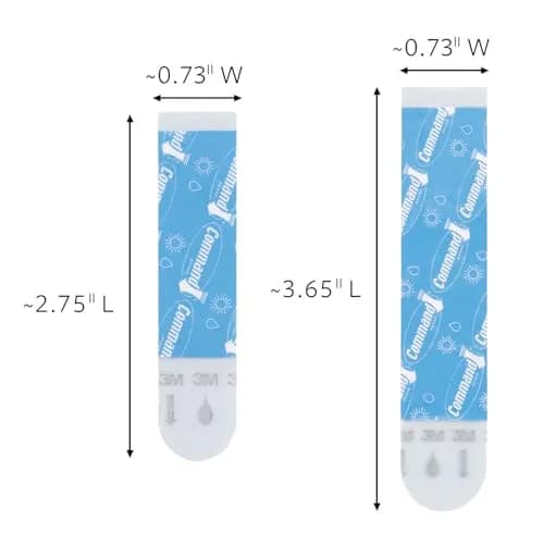 Command Assorted Replacement Strips, 2 Medium, 4 Large Strips | Damage-Free Organization for Bathrooms thumbnail 3