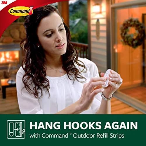Command Outdoor Small Refill Strips 16 Count | Damage-Free Hanging for Smooth Surfaces thumbnail 2