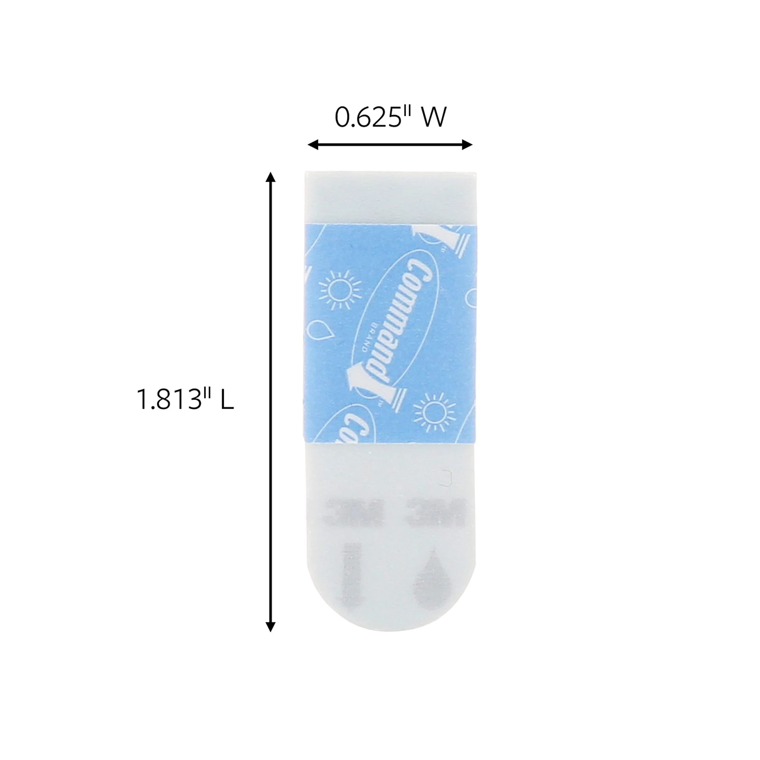 Command Outdoor Small Refill Strips 16 Count | Damage-Free Hanging for Smooth Surfaces - view 3