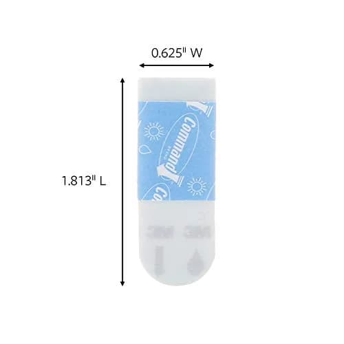 Command Outdoor Small Refill Strips 16 Count | Damage-Free Hanging for Smooth Surfaces thumbnail 3