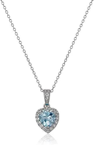 MORGAN & PAIGE .925 Sterling Silver Rhodium Plated Sky Blue Topaz Jewelry Set | December Birthstone thumbnail 2