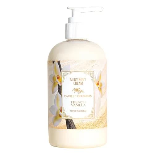 Camille Beckman French Vanilla Silky Body Cream & Lotion 368ml (13 oz) | All Skin Types, Non-Greasy thumbnail 1