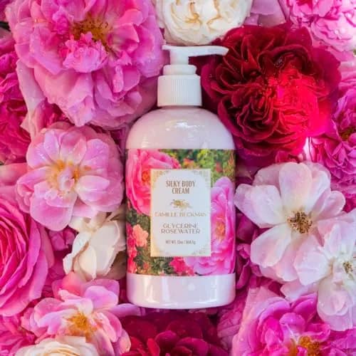 Camille Beckman Glycerine Rosewater Silky Body Cream Lotion 368ml (13 oz) | Non-Greasy Daily Moisturizer with Almond Oil & Aloe Vera thumbnail 2