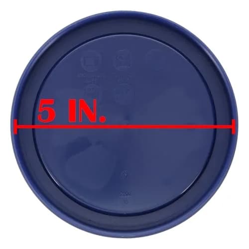 Pyrex 7200-PC Blue Food Storage Lid 11.4cm (4.5 inch) | BPA-Free Plastic for Refrigerator & Freezer Storage (3-Pack) thumbnail 6