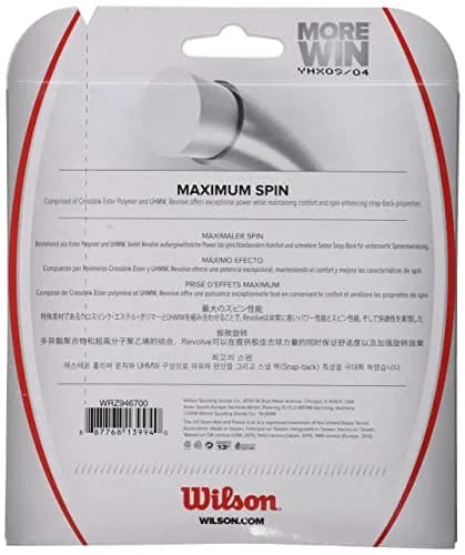 Wilson Revolve 16 Tennis String Set Black | Power & Spin Enhancing thumbnail 7