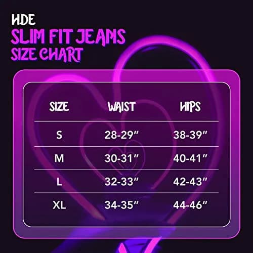 HDE Women's Mid-Rise Stretchy Denim Slim Fit Skinny Jeans (Red, Small) | Curvy Fit Comfort & Style thumbnail 3