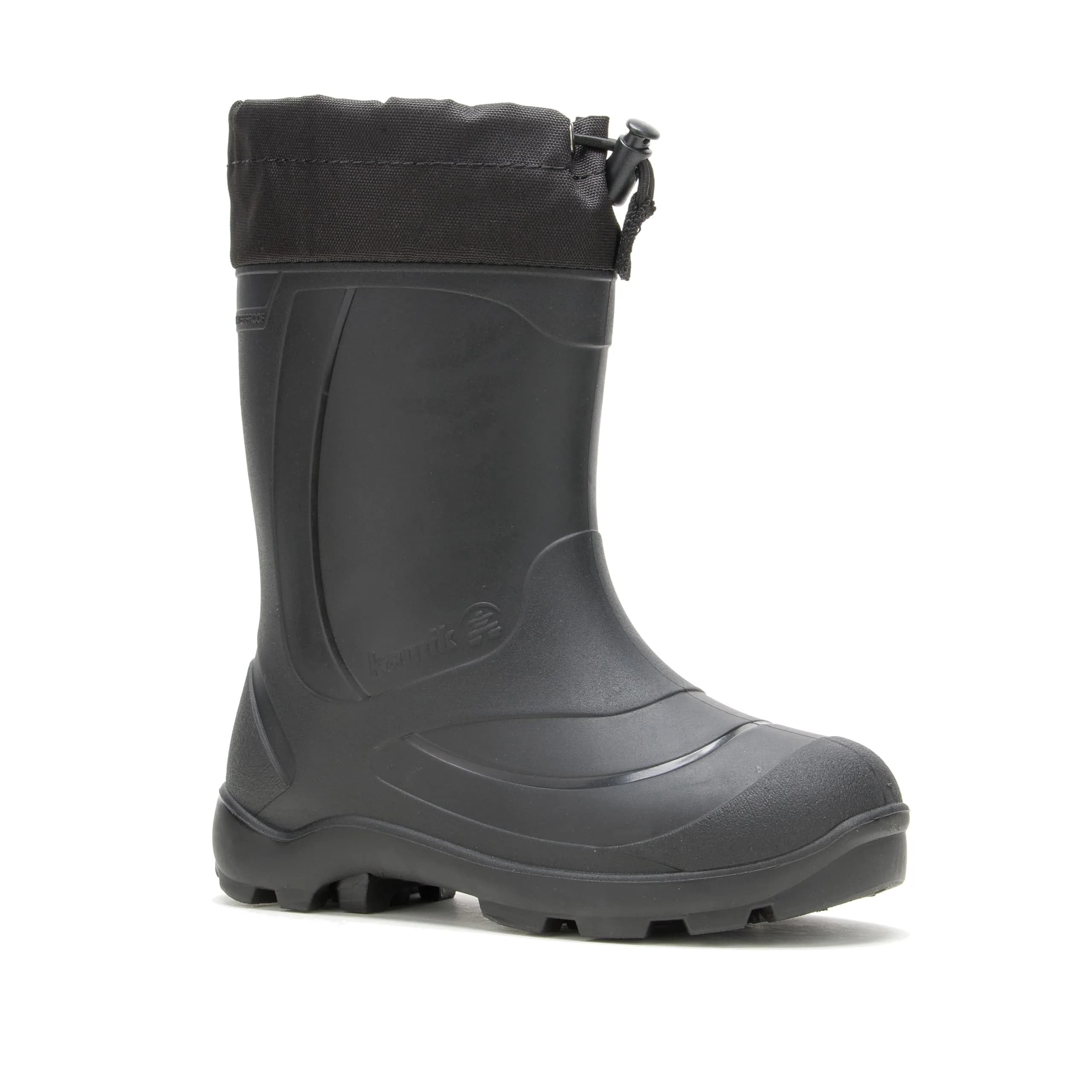 Kamik Snobuster 1 Kids Snow Boots, Black - 4 Big Kid | Waterproof & Insulated for Outdoor Play