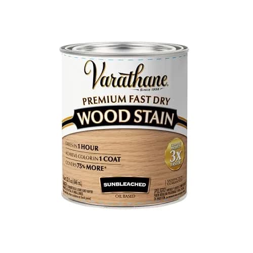 Varathane Premium Fast Dry Sunbleached Wood Stain 946ml (1 Quart) | One Coat Coverage, 1 Hour Dry Time thumbnail 1