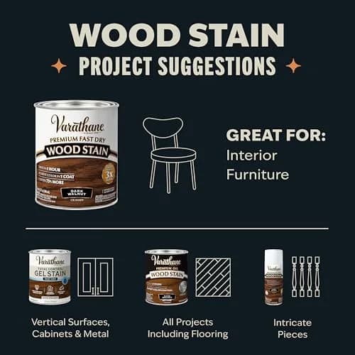 Varathane Premium Fast Dry Sunbleached Wood Stain 946ml (1 Quart) | One Coat Coverage, 1 Hour Dry Time thumbnail 8
