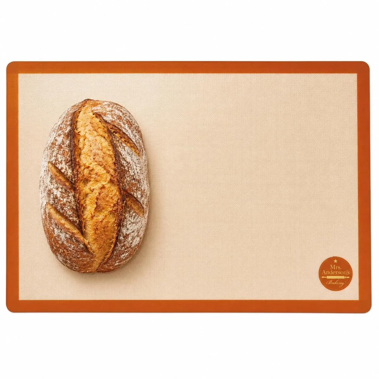 Mrs. Anderson's Baking Non-Stick Silicone Baking Mat - Reusable Oven Liner & Pastry Mat - For Breads, Cookies, Roasting & More - Baker’s Essentials - Heat-Resistant to 480°F - Full-Size Baking Mat — Full