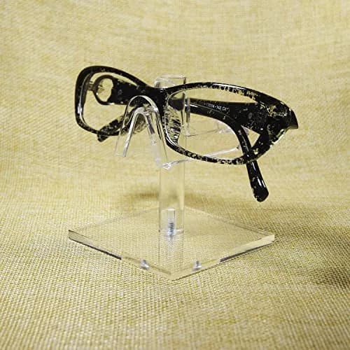 MOOCA 3-Piece Acrylic Eyewear Riser Display Stand for Sunglasses | Modern Clear Acrylic Eyewear Organizer (2 3/4"W x 2 3/4"D x 3"H) thumbnail 4