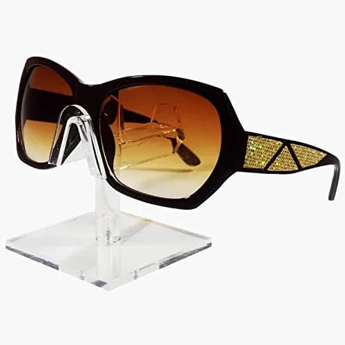 MOOCA 3-Piece Acrylic Eyewear Riser Display Stand for Sunglasses | Modern Clear Acrylic Eyewear Organizer (2 3/4"W x 2 3/4"D x 3"H) thumbnail 5
