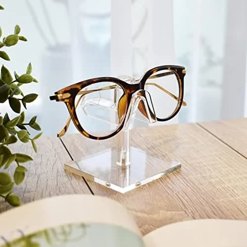 MOOCA 3-Piece Acrylic Eyewear Riser Display Stand for Sunglasses | Modern Clear Acrylic Eyewear Organizer (2 3/4"W x 2 3/4"D x 3"H) thumbnail 6