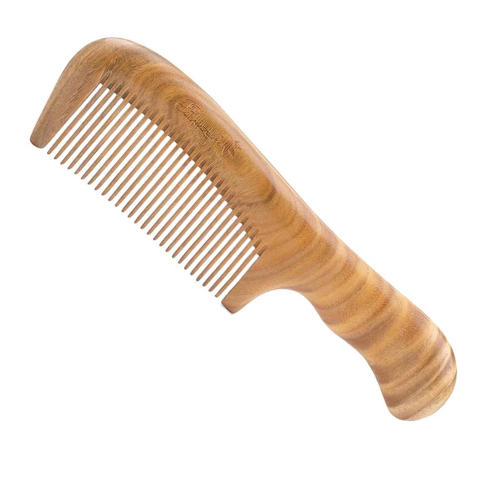 Breezelike Wooden Hair Comb Sandalwood Fine Tooth | Natural, Static-Free, Stress-Relief (70-120 chars)
