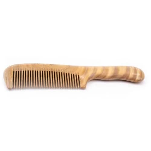 Breezelike Wooden Hair Comb Sandalwood Fine Tooth | Natural, Static-Free, Stress-Relief (70-120 chars) thumbnail 5