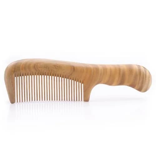 Breezelike Wooden Hair Comb Sandalwood Fine Tooth | Natural, Static-Free, Stress-Relief (70-120 chars) thumbnail 6