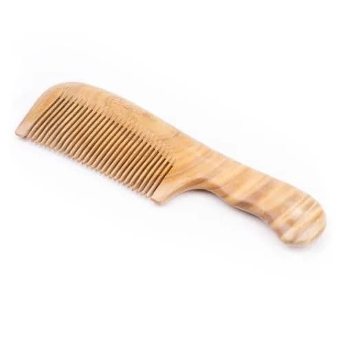 Breezelike Wooden Hair Comb Sandalwood Fine Tooth | Natural, Static-Free, Stress-Relief (70-120 chars) thumbnail 2
