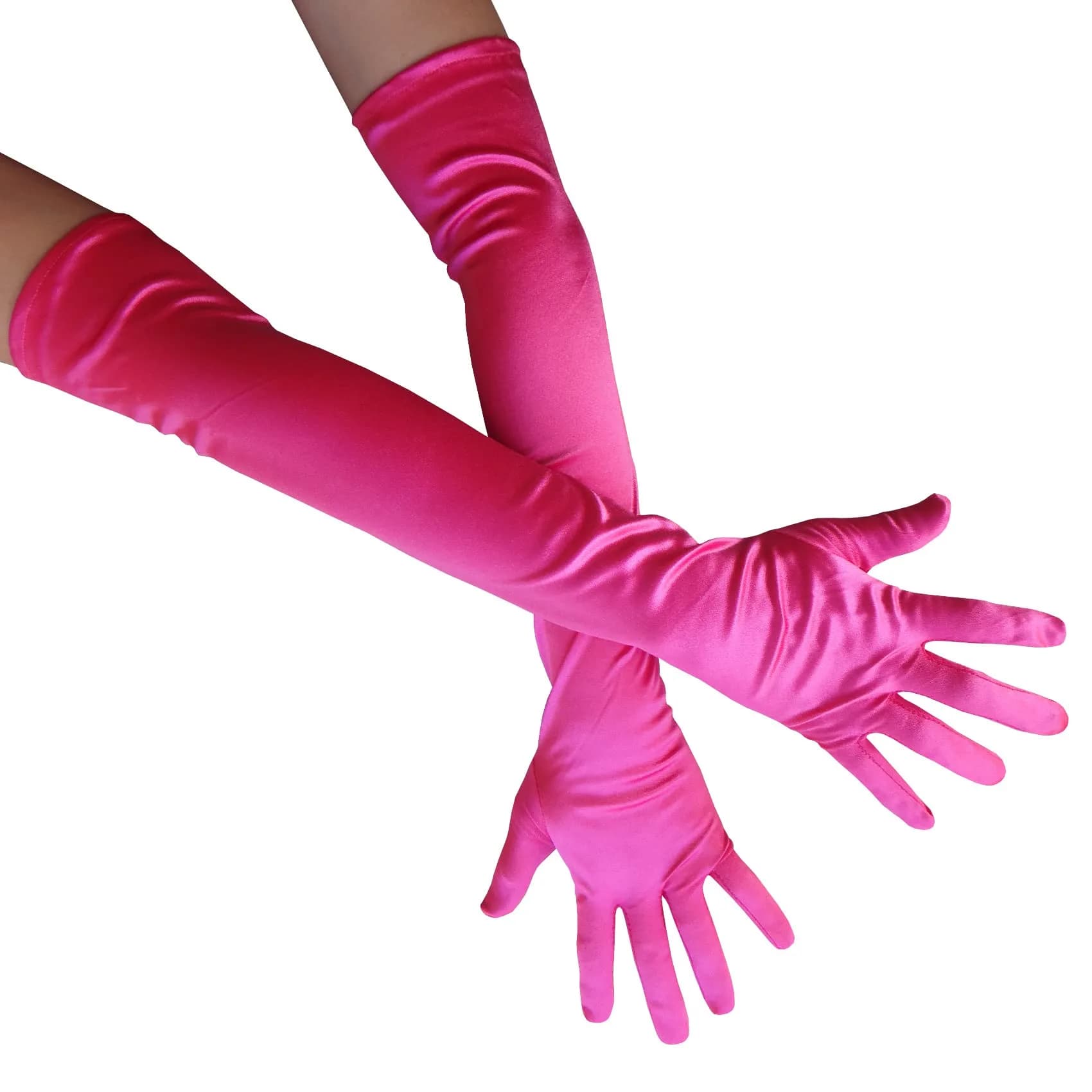 SYAYA Long Satin Opera Glove For Women | Elegant Elbow Length Formal Accessory