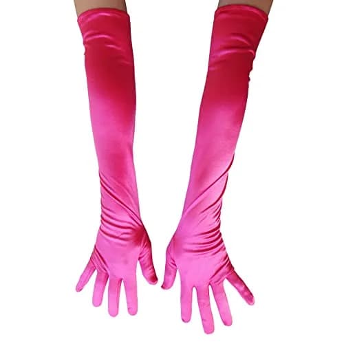 SYAYA Long Satin Opera Glove For Women | Elegant Elbow Length Formal Accessory thumbnail 4
