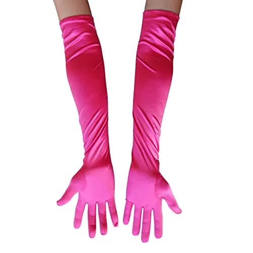 SYAYA Long Satin Opera Glove For Women | Elegant Elbow Length Formal Accessory thumbnail 5