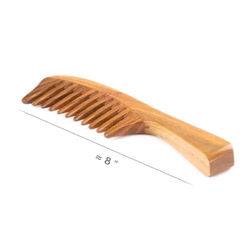 Breezelike Wide Tooth Comb for Curly Hair | Sandalwood Detangler with Natural Fragrance (70-120 chars) thumbnail 2