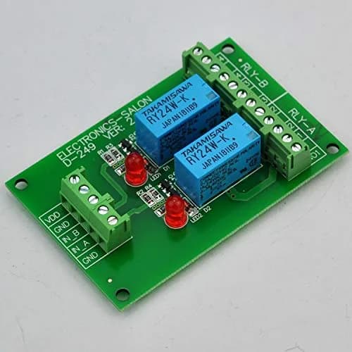 Electronics-Salon 2 DPDT Signal Relay Module Board DC 24V | for Arduino Raspberry-Pi thumbnail 2