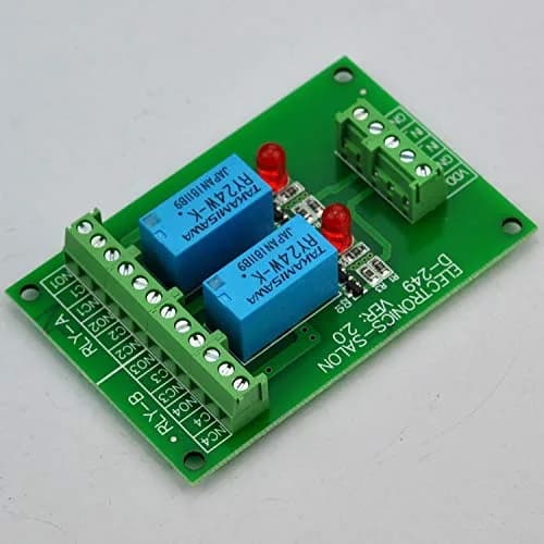 Electronics-Salon 2 DPDT Signal Relay Module Board DC 24V | for Arduino Raspberry-Pi thumbnail 3