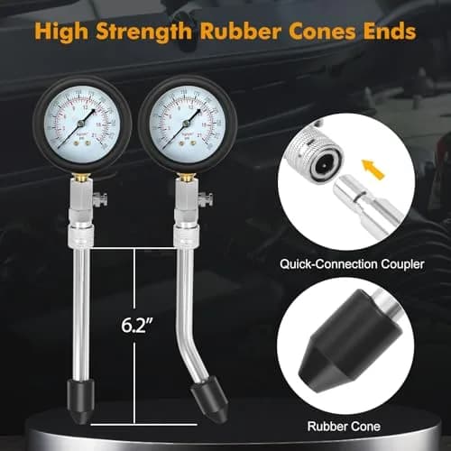 BETOOLL HW0130 Petrol Engine Cylinder Compression Tester Kit 8pcs | Accurate Diagnosis for Petrol Engines thumbnail 4