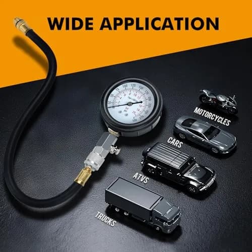 BETOOLL HW0130 Petrol Engine Cylinder Compression Tester Kit 8pcs | Accurate Diagnosis for Petrol Engines thumbnail 6