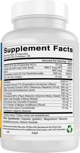 Best Naturals Anti Gray Hair Formula 60 Count (pack of 2) | Support Hair Color Restoration thumbnail 6