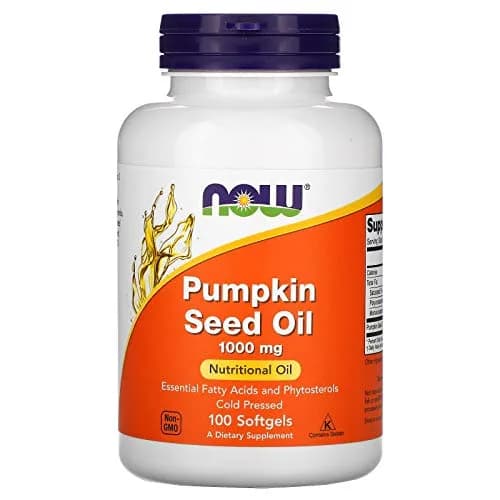 NOW Foods Pumpkin Seed Oil 1000mg Soft-gels, 200 Count (100X2 Pack) | Cold-Pressed Essential Fatty Acids thumbnail 2