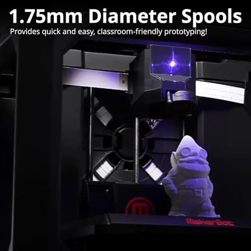 MakerBot PLA Filament 1.75mm True White 0.91 kg (2 Lb) | Consistent Prints for MakerBot Printers thumbnail 3