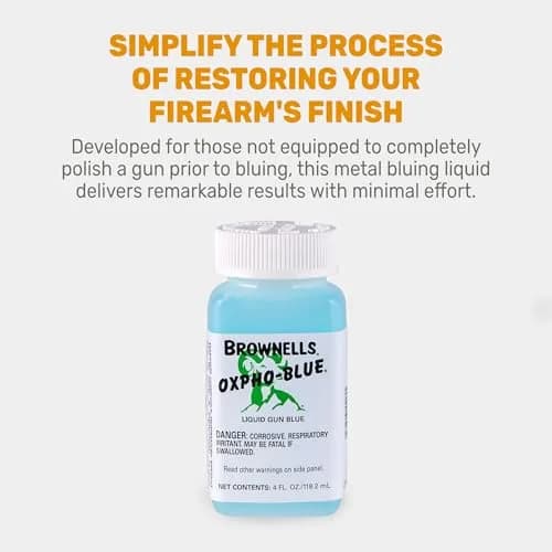 Brownells Oxpho-Blue Liquid Gun Blue 118.2 mL (4 Fl Oz) | Professional Cold Bluing Solution thumbnail 7