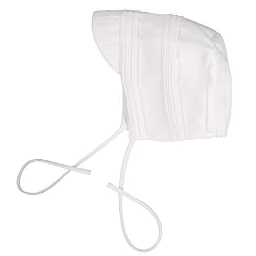 Petit Ami Baby Boys' Pique Christening Knicker with Hat, 3 Months, White | Heirloom-Quality Baptism Outfit thumbnail 5