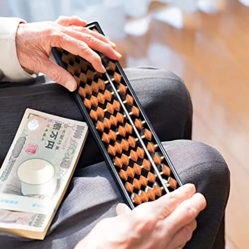 Yellow Mountain Imports 17-Column Soroban Abacus 26.7 cm (10.5 in) | Classic Math Tool for Mental Calculation thumbnail 7