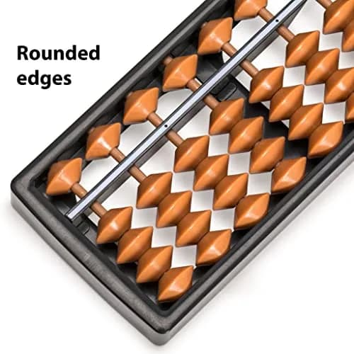 Yellow Mountain Imports 17-Column Soroban Abacus 26.7 cm (10.5 in) | Classic Math Tool for Mental Calculation thumbnail 2