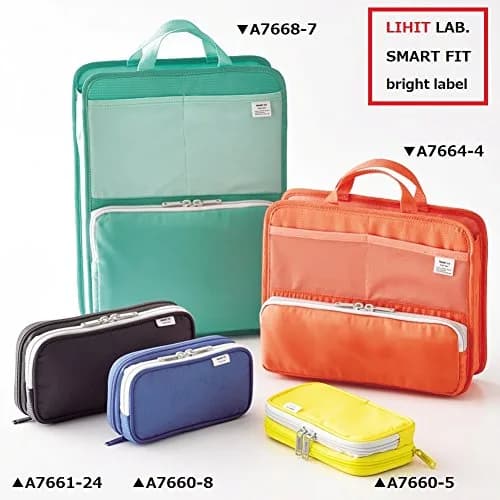 LIHIT LAB Double Pen Case Blue 156 g (5.5 oz) | Durable Organizer for Students & Professionals thumbnail 5