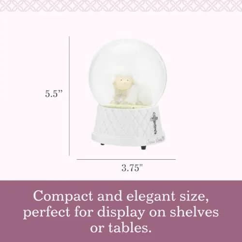 DEMDACO Jesus Loves Me Musical Water Globe, Lamb, Resin and Stone | Heartwarming Religious Decor (70-120 chars) thumbnail 3