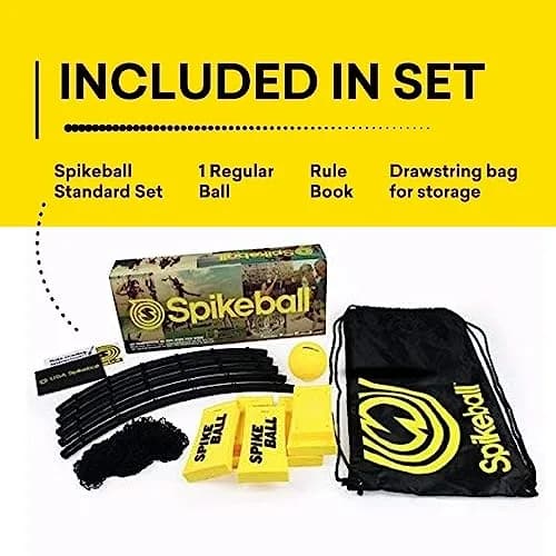Spikeball The Original Kit 1-Ball Game Set | Outdoor Yard & Camping Games, Yellow & Black thumbnail 7