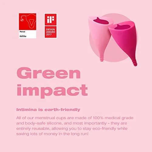 INTIMINA Lily Cup Compact Size A Menstrual Cup | Reusable, Flat-Fold, Pink thumbnail 7