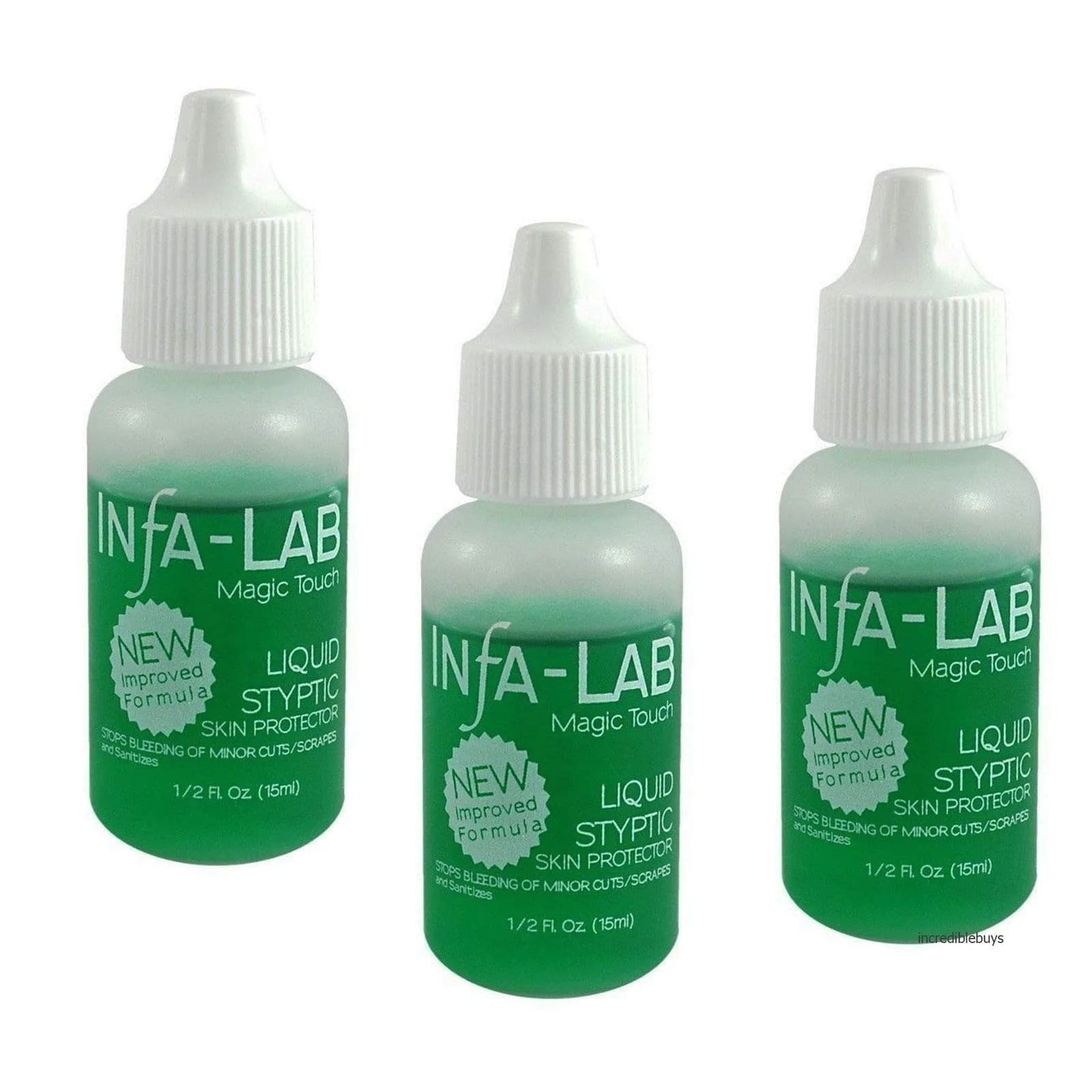 Infalab Magic Touch Liquid Styptic Skin Protector 15ml (0.5 Fl Oz) | Stops Bleeding from Minor Nicks and Cuts - main product image