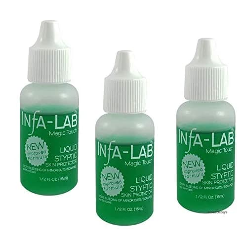 Infalab Magic Touch Liquid Styptic Skin Protector 15ml (0.5 Fl Oz) | Stops Bleeding from Minor Nicks and Cuts thumbnail 1
