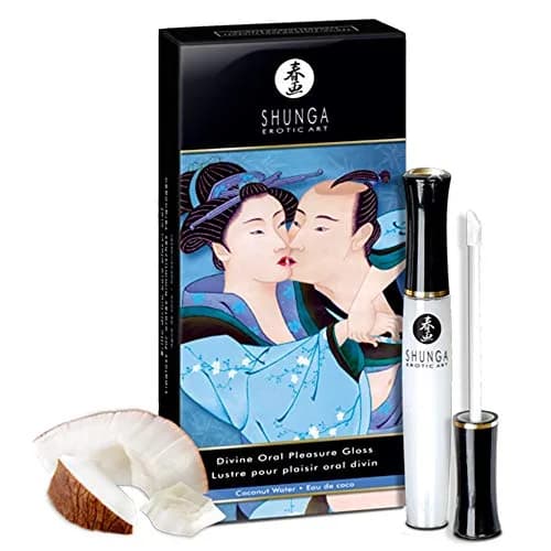 Shunga Divine Oral Pleasure Lipgloss - Coconut Water | Warming, Cooling & Tingling Sensations (70-120 chars) thumbnail 2