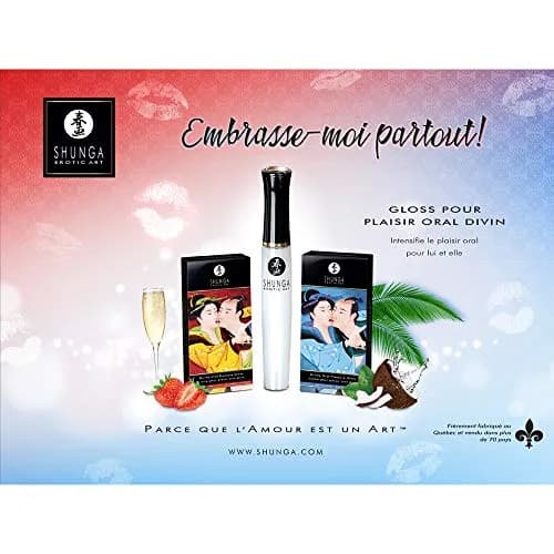 Shunga Divine Oral Pleasure Lipgloss - Coconut Water | Warming, Cooling & Tingling Sensations (70-120 chars) thumbnail 3