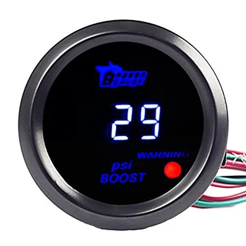 ESUPPORT 52mm Digital Turbo Boost Gauge PSI Blue LED Meter Kit | 14-29 PSI Turbo Boost Gauge thumbnail 4