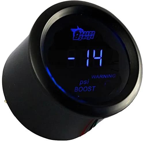 ESUPPORT 52mm Digital Turbo Boost Gauge PSI Blue LED Meter Kit | 14-29 PSI Turbo Boost Gauge thumbnail 5
