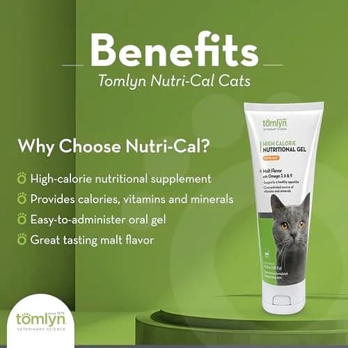 Tomlyn Nutri-Cal High Calorie Gel for Cats | Adult Cat, 4.25 oz (Pack of 3) | Supports Weight Gain & Energy thumbnail 2