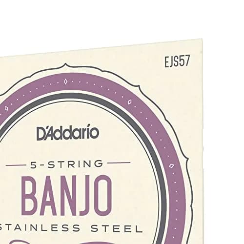 D'Addario EJS57 Banjo Strings, Stainless Steel, Custom Medium Gauge 11-22 (Pack of 1) | Bright Tone & Long Life thumbnail 4