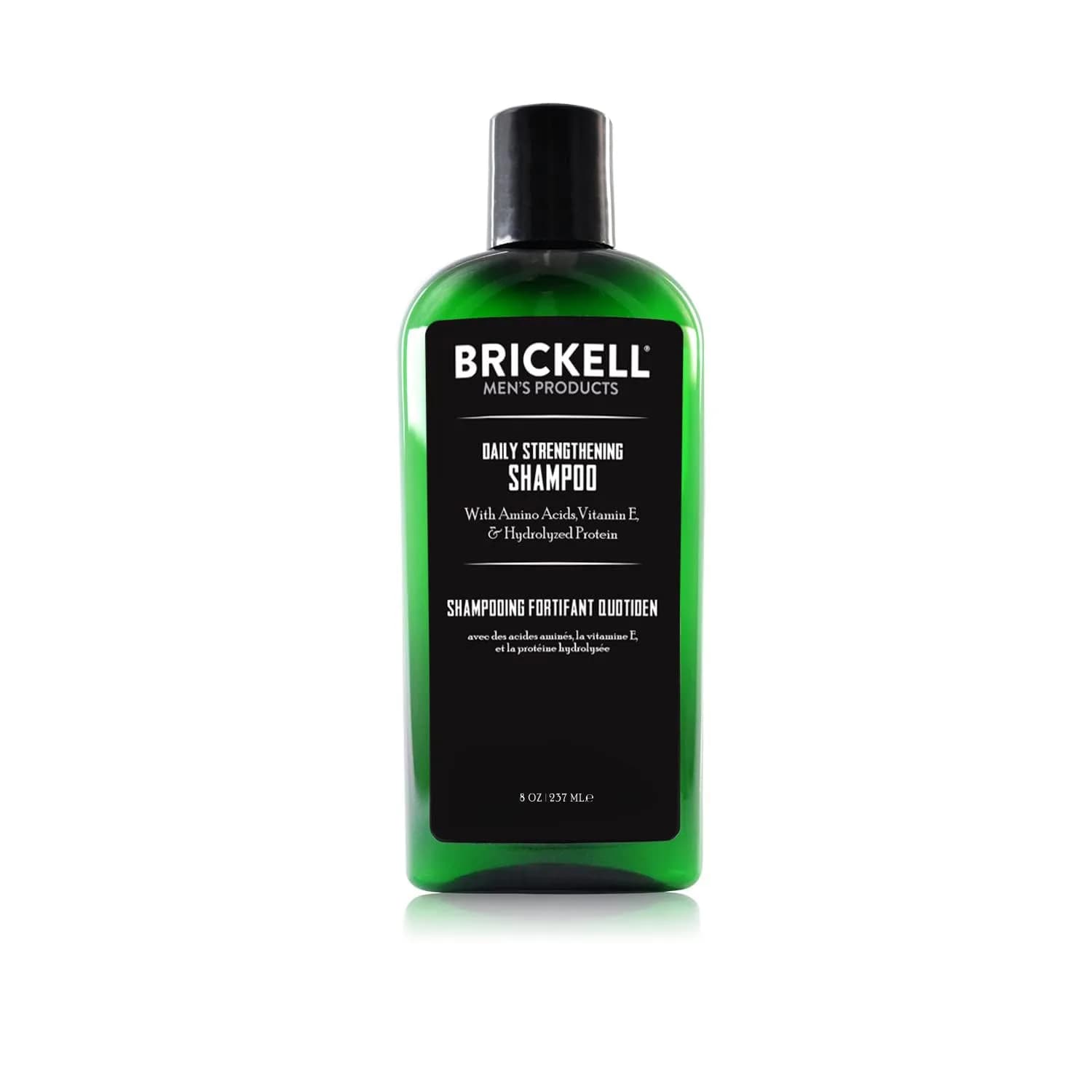 Brickell Men's Products Daily Strengthening Shampoo 236ml (8oz) | Mint & Tea Tree Oil for Scalp Health - main product image